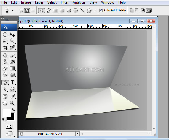 Unusual Christmas Card. Photoshop tutorial